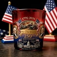 thumbnail image 4 of 250th Anniversary Commemorative Whiskey Bottle, Ameri-ca 250 Anniversary Heritage Whiskey Glass, Fathers Day for Liquor Bourbon or Wine, 4 of 6