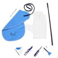 thumbnail image 1 of Flute Maintenance Kit: Includes Inner Tube Cleaning Cloth (12.4 x 6.5in), Plastic Cleaning Stick, Screwdriver & Gloves - Essential Tools for Flute Care, Keep Your Instrument Dry and Clean (Flute Not, 1 of 6
