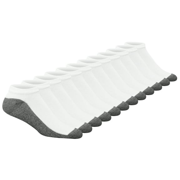 Hanes Low Cut 6-Pack Socks Mens Max Cushion, Wicking Cool ComfortBlend