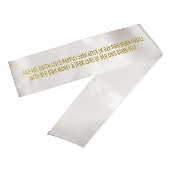 Koyal Wholesale Funny Divorce Party Sashes, Happily Ever After