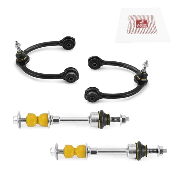 Metrix Premium Chassis Parts - 4 PC Front L/R Upper Control Arm & Front Sway Bar Stabilizer End Link Kit Fits 05-08 Ford F-150 4WD, 06-08 Lincoln Mark LT 4WD, RK80306, RK80308, K80338