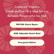 Celebrate Vitamins CelebrateONE 18 Once Daily Bariatric Multivitamin with Iron Chewables, 18 mg of Iron, Black Cherry, 30 count