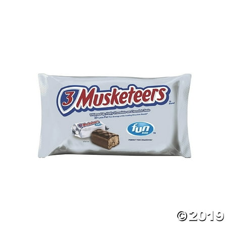 Bulk 3 Musketeers Fun Size Candy Bars - 8 Bags