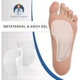 thumbnail image 7 of Dr. Frederick's Original Self-Adhesive Metatarsal and Arch Support Insole Gel Pads - 2 Pieces - Generous Ball of Foot Cushions for Arch Support, Plantar Fasciitis & More - Large - W8.5-11.5 | M7.5-11, 7 of 7