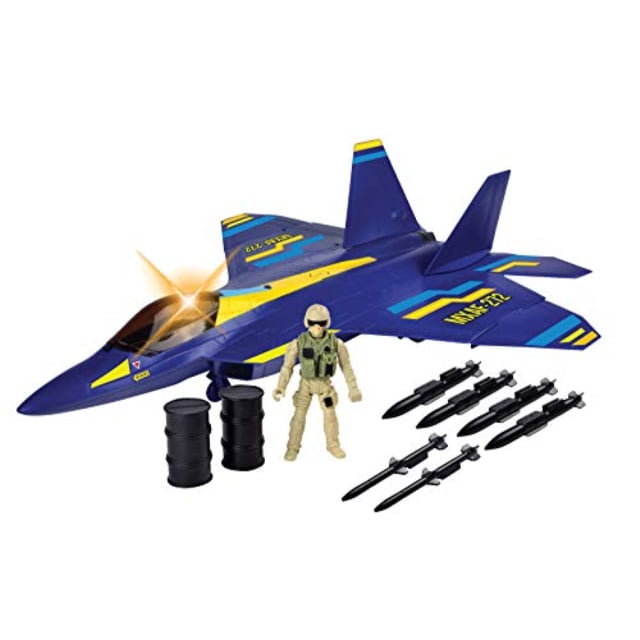 Richmond Toys New Battle Zone F-22 Raptor Fighter Jet Play Set - Walmart.com - Walmart.com