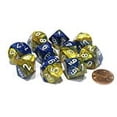 thumbnail image 3 of Chessex Chessex Dice Sets: Gemini Blue & Gold With White - Ten Sided Die D10 Set (10) Game_Dice, 3 of 3