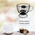 thumbnail image 2 of Termo Cesta de almacenamiento universal para cápsulas de café, organizador de tazas de café (negro) Likrtyny Libre de BPA, 2 of 6