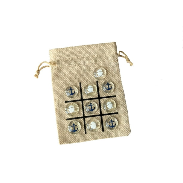 Extensor de peces Tic Tac Toe Game de regalo con diseño de barco y ancla