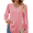 Pink, variant on PPCHVOY Chiffon Blouses For Women Dressy Casual V-Neck Bell Sleeve Going Out Tops Womens Tops Loose Fit Elegant Business Outfits