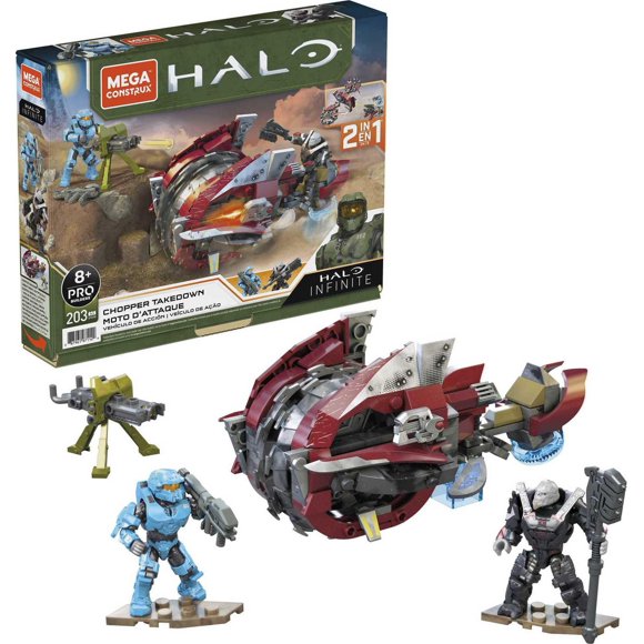 MEGA Halo Chopper Takedown Vehicle Halo Infinite Building Set - 202 pcs