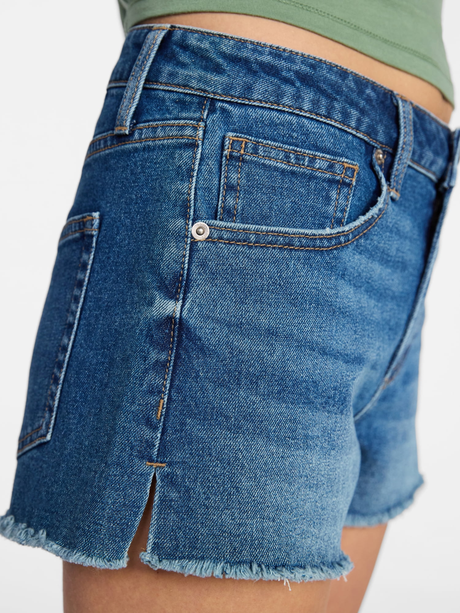 No Boundaries Mid-Rise Denim Shorts, 3" Inseam, Women's 00-20