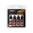 thumbnail image 1 of Vallejo - Leather Color Set | Contains 4 bottles x 18 ml (0.60 fl.oz.), 1 of 1