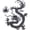 Black, variant on Yvsxxv Black Flying Chinese Dragon Embroidered Sewing Patches 1Pc