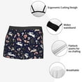 thumbnail image 6 of Bingfone Retro Rabbit Flower Men's Underwear - Casual Stretch Boxer Briefs-Small, 6 of 7