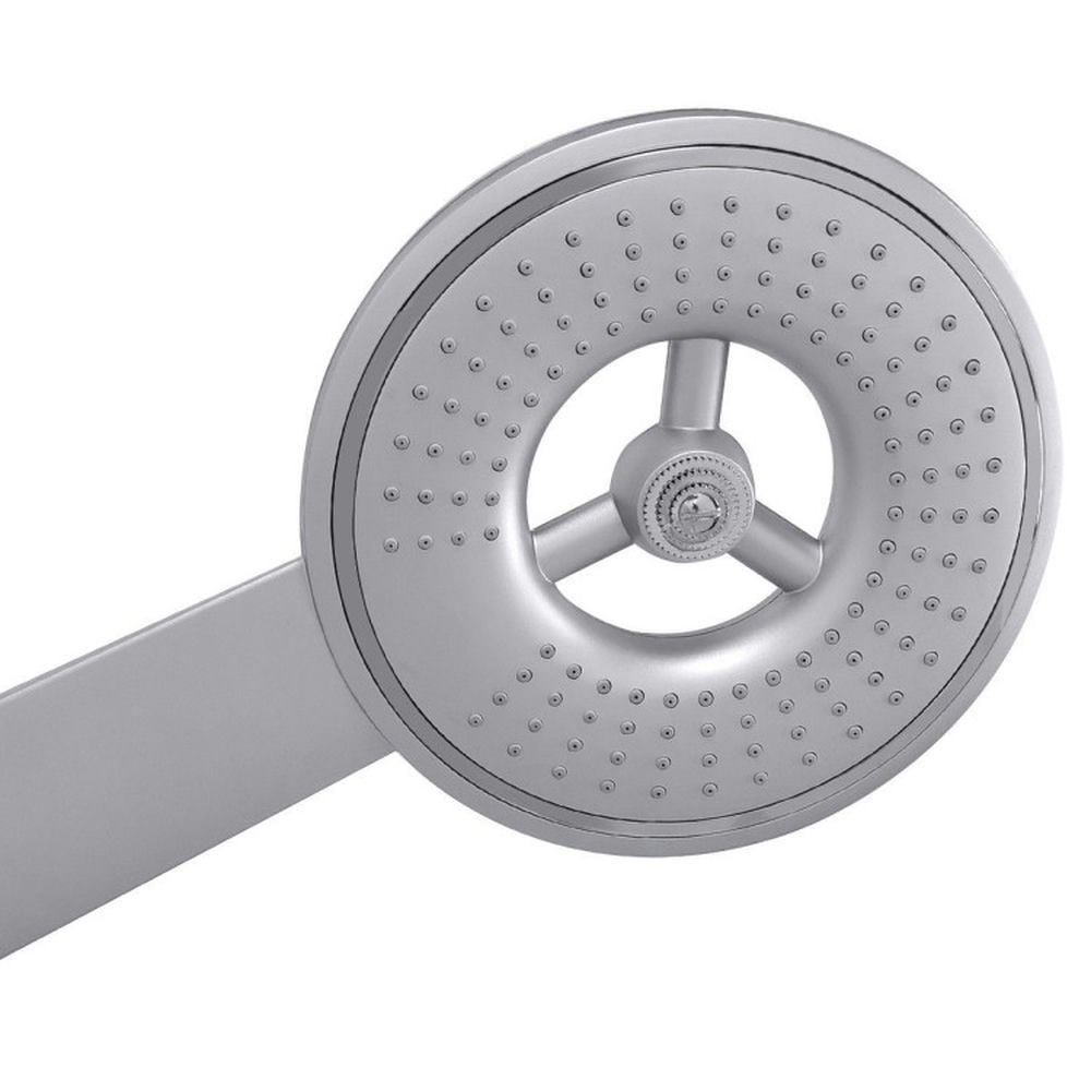 Finihen Shower Panel, Shower Panel Tower System, 40 Inch Aluminum Alloy Shower Column Massage Jet System with Hand Shower, Silver Finihen Shower Panel, Shower Panel Tower System, 40 Inch Aluminum Alloy Shower Column Massage Jet System with Hand Shower, Silver