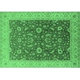 thumbnail image 1 of Ahgly Company Indoor Rectangle Oriental Emerald Green Traditional Area Rugs, 8' x 12', 1 of 4