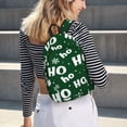 thumbnail image 5 of Balery Ho Ho Ho A Mochila Clásica Impresa Básica para Viaje, Mochila Escolar Resistente al Agua, Mochila de Lona con Correas Ajustables-Small, 5 of 5