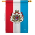 thumbnail image 2 of Breeze Decor 08199 Luxembourg 2-Sided Vertical Impression House Flag - 28 x 40 in., 2 of 2