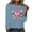 QR1-Blue, variant on VKOYWKM Breast Cancer Awareness Tee Shirts Women Breast Cancer Pink Ribbon T-Shirt Long Sleeve Crew Neck Breast Cancer Tops Fall Cancer Survivor Shirt