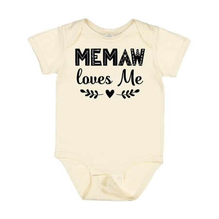 

Inktastic My Memaw Loves Me Outfit Gift Baby Boy or Baby Girl Bodysuit