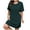 Green, variant on WIZUTIZ Sundresses for Women Stylish Loose Fit Shift Dress Plain Solid Peplum Dress Short Sleeve Crew Neck Sun Dress for Ladies Knee-Length Super Soft Dress Red