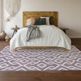 thumbnail image 6 of Addison Rugs Mayfield Washable Transitional Geometric Purple Rectangle Rug, 2'6" x 3'10", 6 of 6