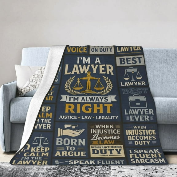Lawyer Gifts for Women/Men Blanket , Gift for Lawyers, Law School Gifts, Graduation Birthday Gifts, Male/Female Lawyer Gifts, Attorney Gifts,Future Lawyer Gifts, Gifts for Lawyer 50x40