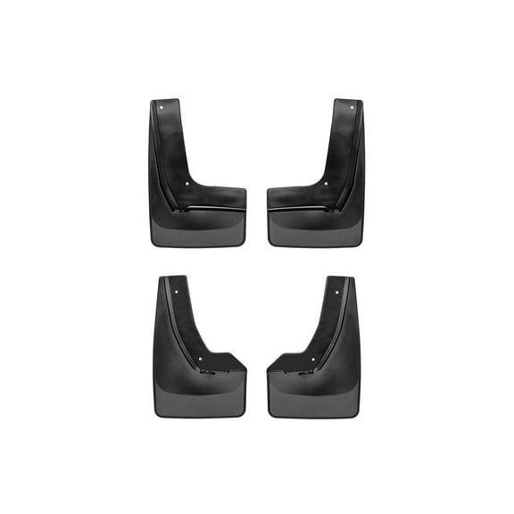 WeatherTech Custom No Drill Splash Guard MudFlaps compatible with 2019-2025 Chevrolet Blazer, Front & Rear Set - Black