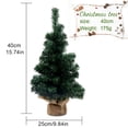 thumbnail image 3 of Tabletop Mini Christmas Tree Artificial Mini Xmas Pine Tree Miniature Pine Christmas Tree with Linen Base for Christmas Decorations Indoor Home Kitchen Dining Table, 3 of 9