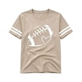 thumbnail image 3 of SJLDQY Girls T-Shirts Football Graphic Tees for Girls Short Sleeve Crewneck T Shirts Casual Soft Summer Tops, 3 of 3