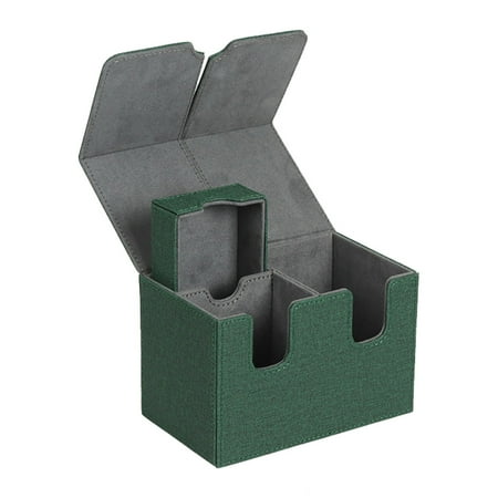 Thinsony Trading Card Deck Box PU Leather Storage Case Large Capacity ...