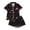 Black, variant on Girls Suit Printed Short Sleeve Cute Trendy Daily Halloween for Girls Sport Soft Kids Lovely Shorts Set