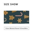 thumbnail image 2 of Merry Christmas cookie pattern Bath Towel Absorbent Soft Decoration Hand Tower Multiuses for Bathroom Hotel Gym Spa Beach 30 x 15 inch, 2 of 6