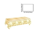 thumbnail image 2 of Dadiaei Happy New Year Plastic Tablecloth Black Gold White Party Tablecloth 107.87x53.94in Waterproof Disposable for Holiday Dinner Decor Table Setting Supplies, 2 of 6