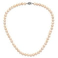thumbnail image 4 of 925 Sterling Silver Pearl Chain Necklace Rhod-plated 6-7 mm Pink FWC 18 inch 6 to 7, 4 of 4