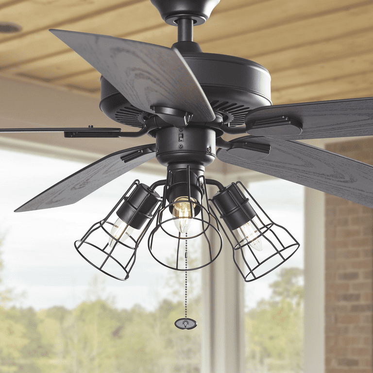 Better Homes Gardens Oil Rubbed Bronze Outdoor Wire Cage Ceilng Fan 3 Light Kit Com