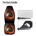 thumbnail image 5 of Yuyamidu Cool Horse Car Seat Covers 2pcs Front Seat Only Waterproof Auto Front Seats Covers Universal Auto Drive Seat Protective Cover, 5 of 7
