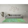 thumbnail image 3 of Ahgly Company Indoor Round Abstract Light Blue Modern Area Rugs, 7' Round, 3 of 4