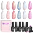 thumbnail image 1 of Esmalte de uñas en gel Beetles Pearl, 6 colores, purpurina brillante, 1 of 8