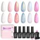 thumbnail image 1 of Esmalte de uñas en gel Beetles Pearl, 6 colores, purpurina brillante, 1 of 8