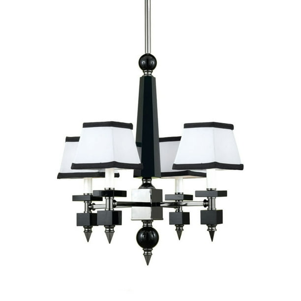 Af Lighting 7474 Mini Chandelier With Black White Shades Com Af Lighting 7474 Mini Chandelier With, Black Chandelier White Shades