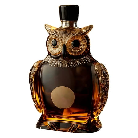 Owl Whiskey Bottle High Borosilicate Glass Wine Bottle Whiskey Bottle