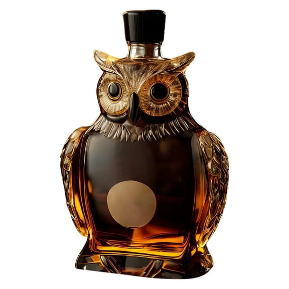 Owl Whiskey Bottle High Borosilicate Glass Wine Bottle Whiskey Bottle