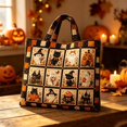 thumbnail image 2 of Fashion Halloween-ThemedQuilted Tote Bag, Large Capacity Lightweight Shoulder Handbag for Commute Travel Outdoor Daily Use, 2 of 3