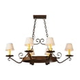 thumbnail image 3 of Meyda 141763 40 in. Handforged Oval 6 Light Chandelier, Rustic Iron, 3 of 5