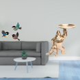 thumbnail image 2 of Escultura De Pájaro De Madera Para Pared Y Bandeja De Servir, Obra De Arte De Resina Para Jardín, Estudio, Casa De Campo, Porche, Sala De Estar, Decoración, 2 of 8