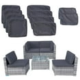 thumbnail image 5 of FKS LIFE 10Pcs Patio Cushion Covers Replacement UV-Resistant Covers with Zippers, 25.6x25.6x4 inch Outdoor Cushion Slipcover, 5 of 10