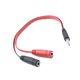 thumbnail image 2 of 3.5mm AUX 1 Macho a 2 Hombre Spliter Wire 3.5 Jack Audio Splitter Cable Table Auriculares Altavoz STEREO AUX AUX Cable GeweYeeli DZ5021-00, 2 of 7