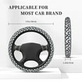 thumbnail image 5 of Daiia Daisies Flowers Steering Wheel Cover Auto Steering Wheel Covers Breathable Anti-Slip Steering Wheels Car Interior Decor Accessories for Men Women Universal 15 Inch, 5 of 8