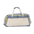 thumbnail image 3 of Bolsa de deporte para gimnasio, equipaje, bolsa de viaje, bolsa de lona para natación, ejercicio al aire libre, hombres y mujeres Beige Azul, 3 of 8